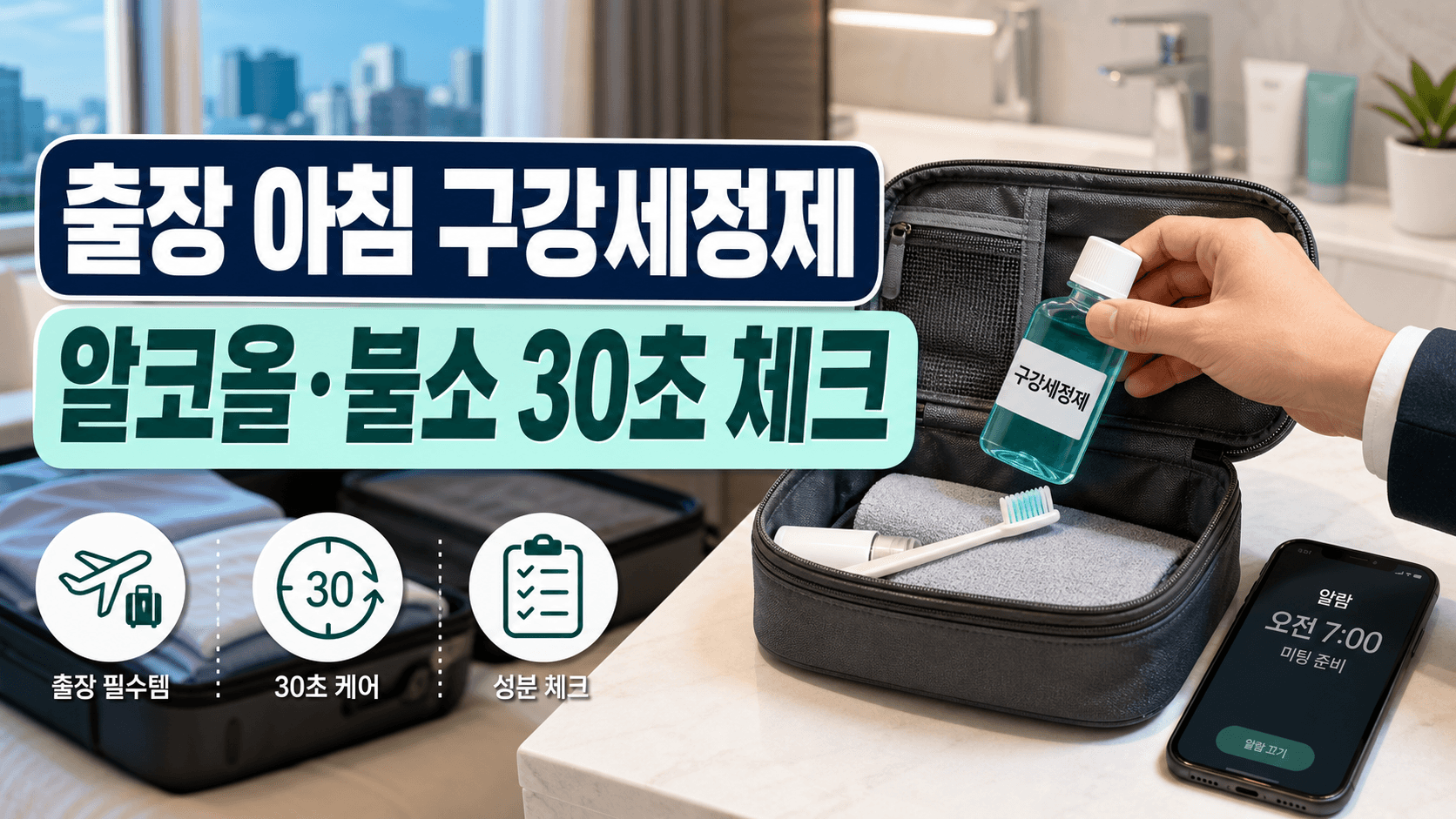 출장 아침 입냄새 걱정, 구강세정제 4칸 안 보면 손해 대표 이미지
