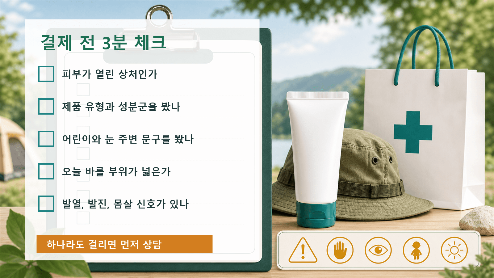 캠핑 후 벌레 물림 약 결제 전 3분 체크리스트