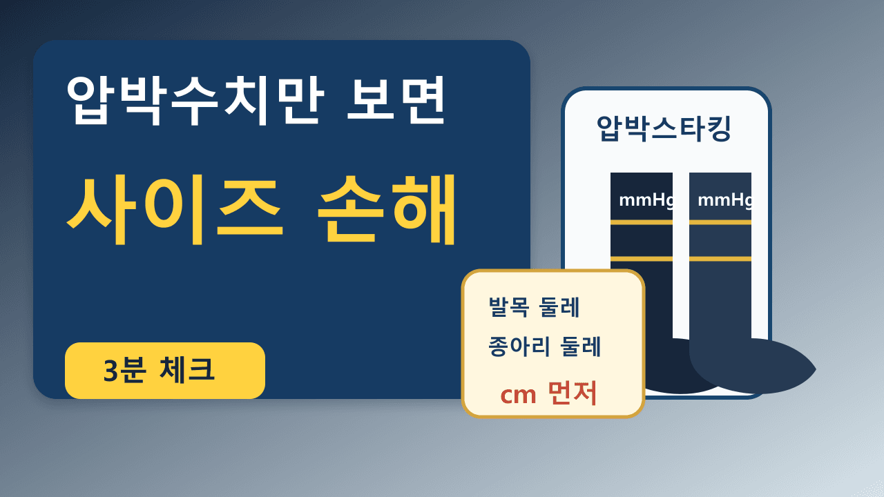 장거리 비행 전 압박스타킹, 압박 수치만 보면 손해 3분 체크 대표 이미지