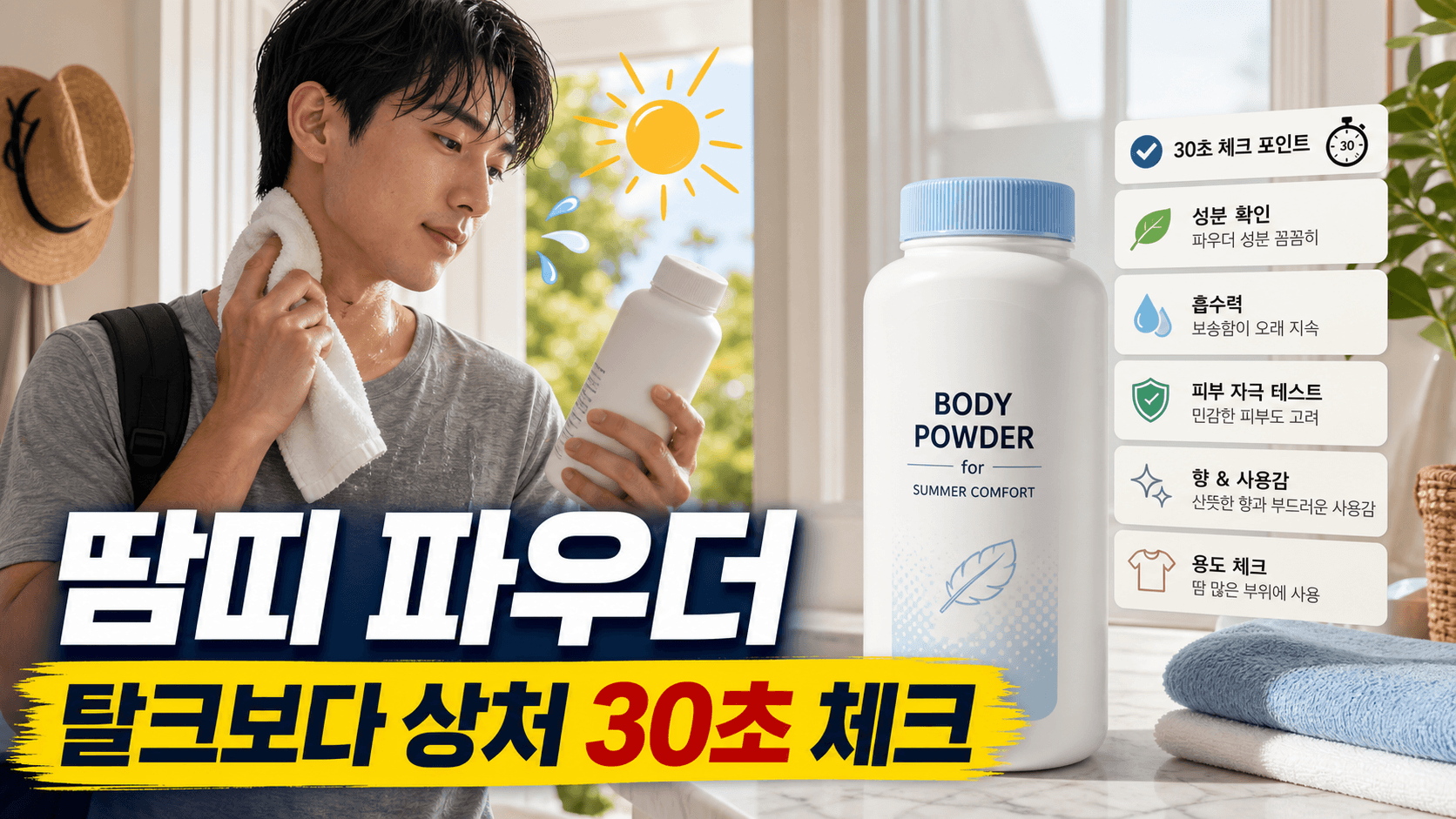 바디파우더 결제 전 상처·진물·사용 조건부터