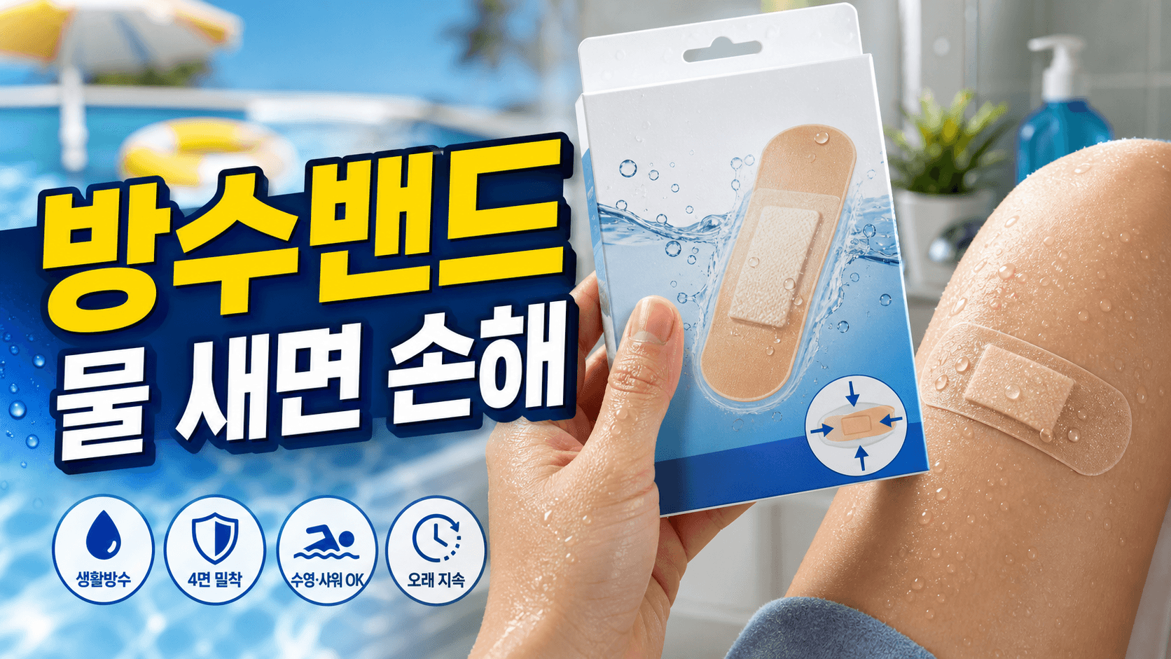 물놀이 상처 방수밴드, 물 새는 구매 실수 4가지 대표 이미지