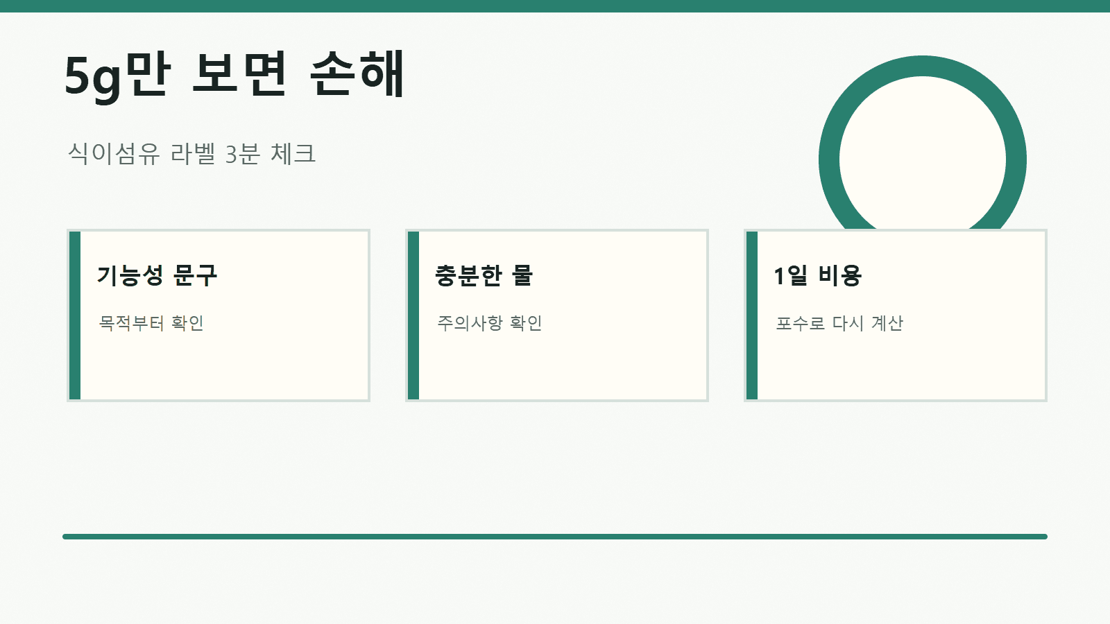 식이섬유 분말 5g만 보면 손해, 차전자피·난소화성말토덱스트린 3분 체크 대표 이미지